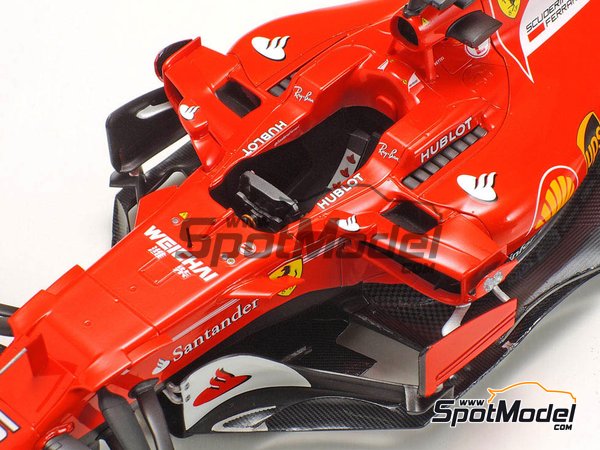 Image 16: Ferrari SF70H Banco Santander - Australian Formula 1 Grand Prix 2017 | Model car kit in 1/20 scale manufactured by Tamiya (ref. TAM20068, also 20068) Image 16: Ferrari SF70H Banco Santander - Australian Formula 1 Grand Prix 2017 | Model car kit in 1/20 scale manufactured by Tamiya (ref. TAM20068, also 20068)