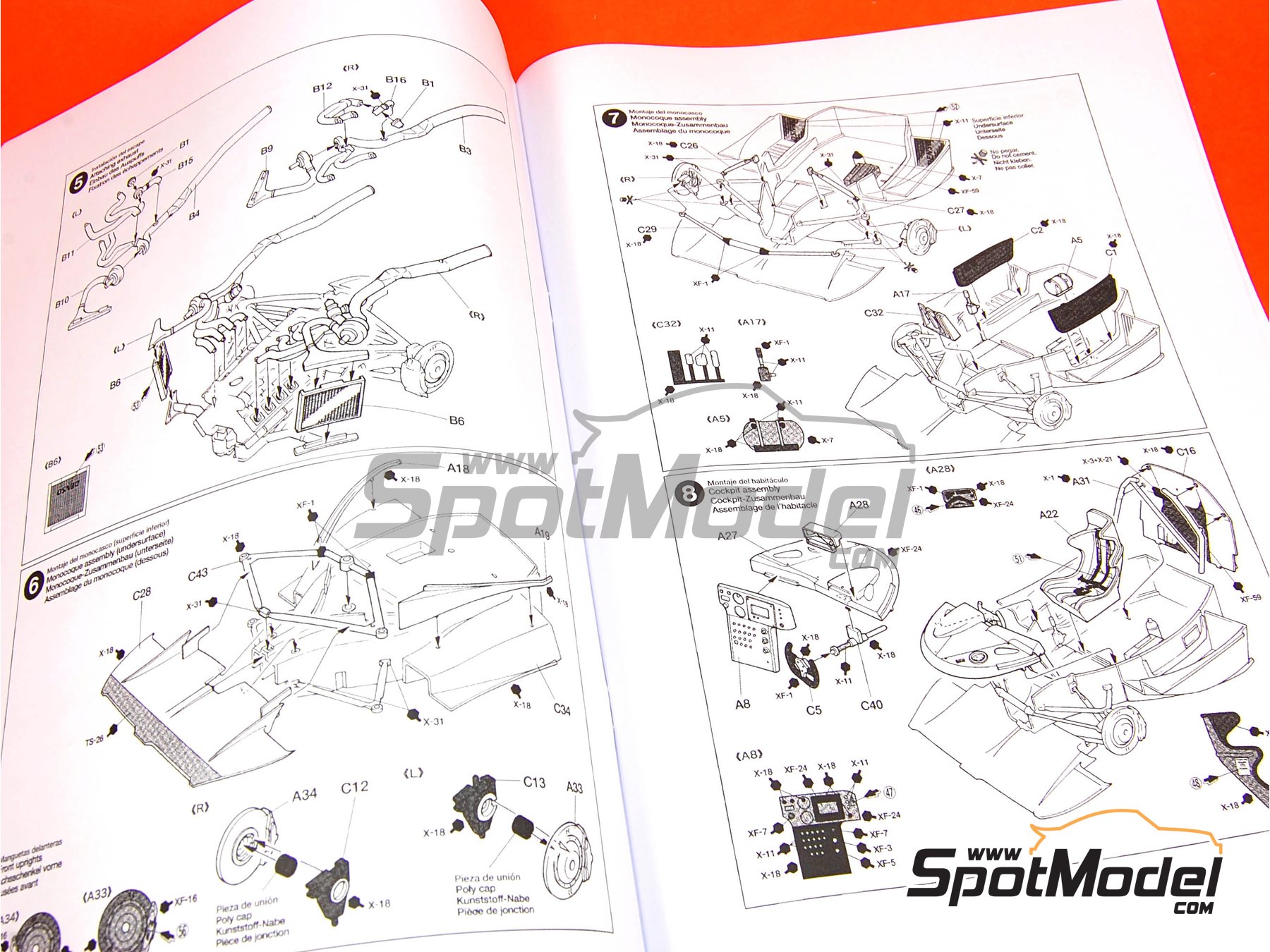 Image 4: Toyota TS020 GT-One Toyota Motorsports Team sponsored by Esso, Zent - 24 Hours Le Mans 1999 | Car scale model kit in 1/24 scale manufactured by Tamiya (ref. TAM24222, also 4950344991976 and 24222) Image 4: Toyota TS020 GT-One Toyota Motorsports Team sponsored by Esso, Zent - 24 Hours Le Mans 1999 | Car scale model kit in 1/24 scale manufactured by Tamiya (ref. TAM24222, also 4950344991976 and 24222)