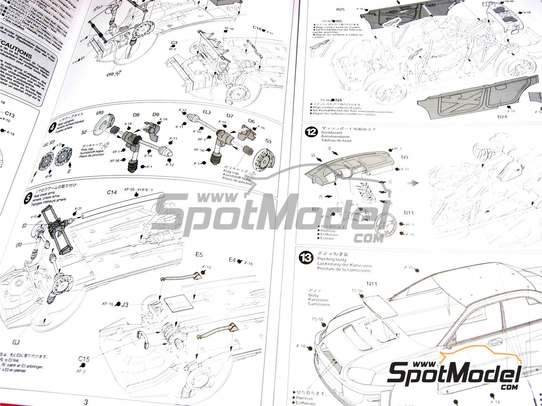 Image 2: Subaru Impreza WRC Subaru World Rally Team - Monte Carlo Rally - Rallye Automobile de Monte-Carlo 2005 | Car scale model kit in 1/24 scale manufactured by Tamiya (ref. TAM24281, also 4950344992669 and 24281) Image 2: Subaru Impreza WRC Subaru World Rally Team - Monte Carlo Rally - Rallye Automobile de Monte-Carlo 2005 | Car scale model kit in 1/24 scale manufactured by Tamiya (ref. TAM24281, also 4950344992669 and 24281)