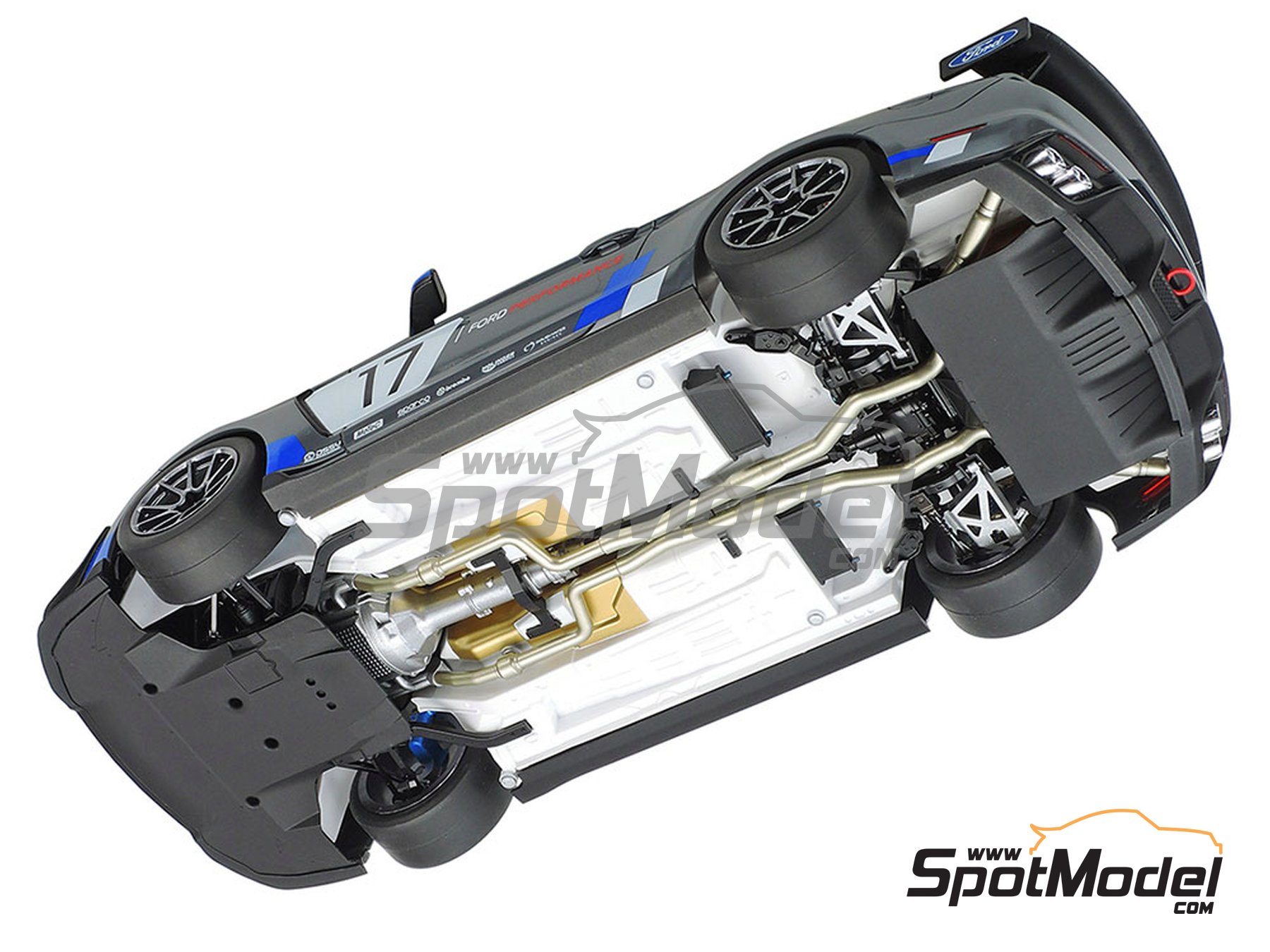 Image 10: Ford Mustang GT4 - Goodwood Festival of Speed 2017 | Car scale model kit in 1/24 scale manufactured by Tamiya (ref. TAM24354, also 4950344243549 and 24354) Image 10: Ford Mustang GT4 - Goodwood Festival of Speed 2017 | Car scale model kit in 1/24 scale manufactured by Tamiya (ref. TAM24354, also 4950344243549 and 24354)