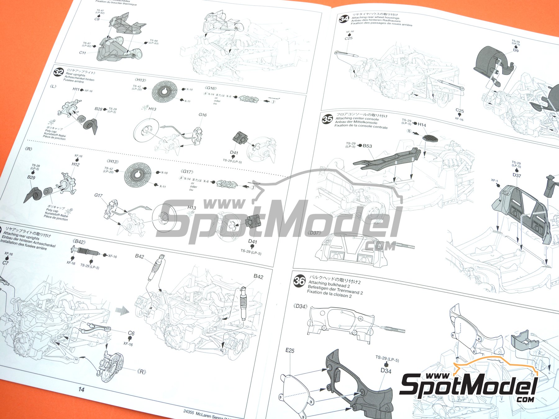 Image 40: McLaren Senna | Car scale model kit in 1/24 scale manufactured by Tamiya (ref. TAM24355, also 4950344243556, 24355, T24355 and TAM24355ST) Image 40: McLaren Senna | Car scale model kit in 1/24 scale manufactured by Tamiya (ref. TAM24355, also 4950344243556, 24355, T24355 and TAM24355ST)