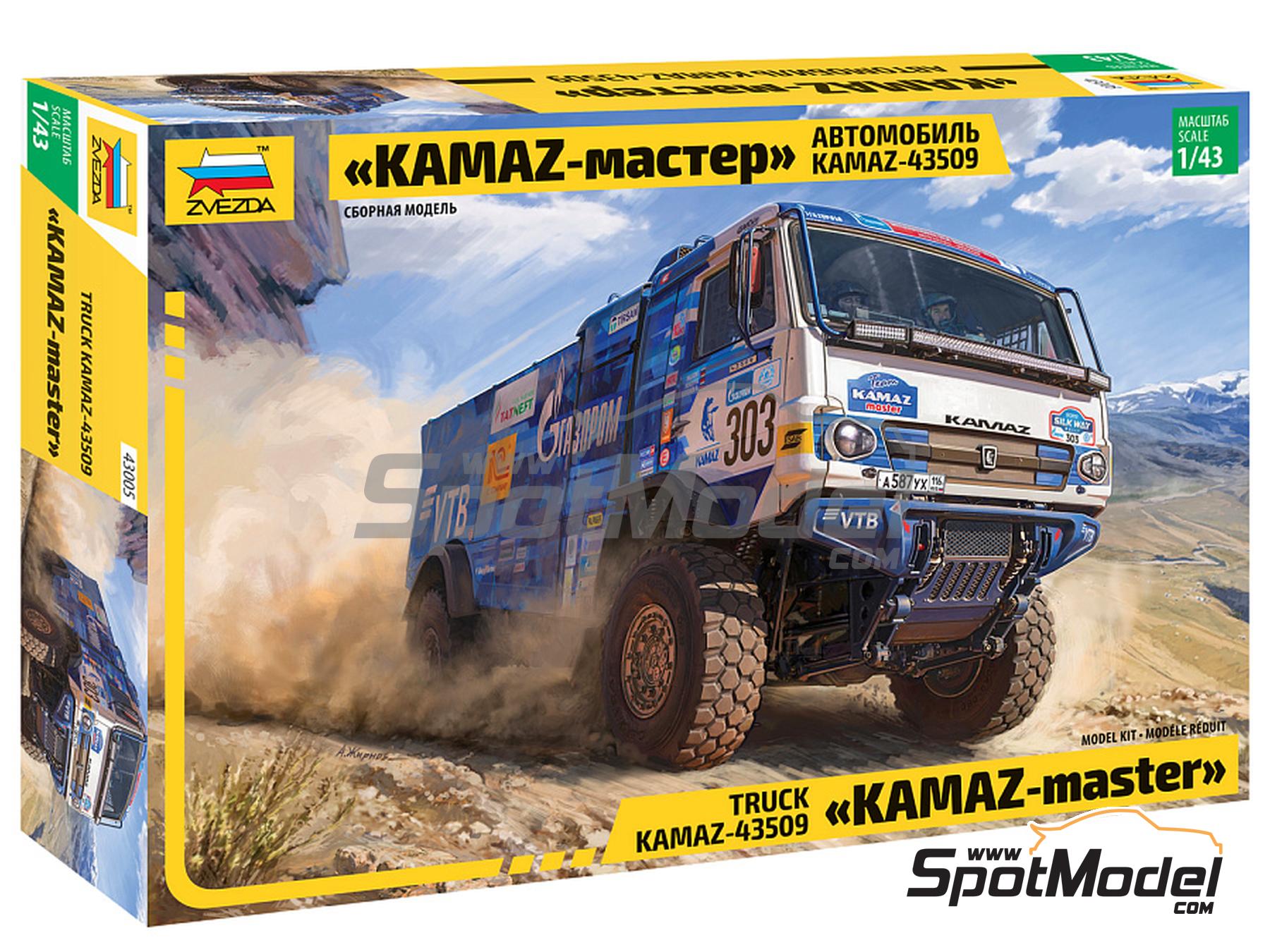 Zvezda 43005 Truck Scale Model Kit 1 43 Scale Kamaz Master 43509