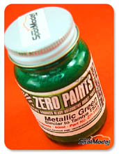 Pintura Zero Paints - Verde metalizado - Metallic Green - Similar a TS20 - 60ml para Aergrafo