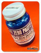 Pintura Zero Paints - Azul metalizado claro - Light Metallic Blue - Similar a TS54 - 60ml para Aergrafo