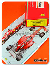 Kit 1/43 Tameo Kits - Ferrari F138 F2013 Banco Santander - N 3, 4 - Fernando Alonso, Felipe Massa - Gran Premio de Espaa 2013 - kit multimedia de metal blanco