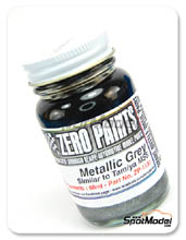 Paint by Zero Paints - Metallic Grey Paint - Similar to MS5 - 60ml for Airbrush Paint by Zero Paints - Metallic Grey Paint - Similar to MS5 - 60ml for Airbrush