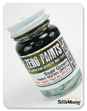 Paint by Zero Paints - Aston Martin Sage Green - Code DP214 - 60 ml for Airbrush Paint by Zero Paints - Aston Martin Sage Green - Code DP214 - 60 ml for Airbrush