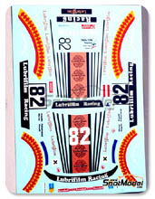 Decals 1/24 by Renaissance Models - Porsche 911 Turbo RSR Type 934 Lubrifilm - N 82 - Angelo Pallavicini + Marco Vanoli - 24 Hours LeMans 1979 for Tamiya kit TAM24328