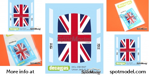 Decalcas DCL-DEC947: Marking / livery 1/24 scale - Union Jack and John ...