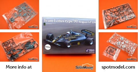 EBBRO Team Lotus Type 91 - GP De Belgique 1982 - Échelle 1/20 - Réf. 20019