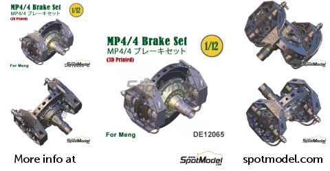 Fat Frog Models DE12065: Brakes 1/12 scale - Brake set for McLaren ...