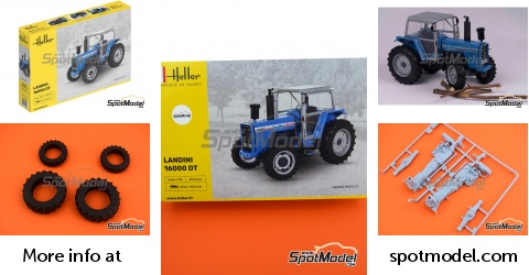 Heller 81403: Tractor scale model kit 1/24 scale - Landini 16000 DT ...
