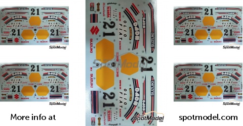 Khaled Models MS008: Marking / livery 1/12 scale - Suzuki RGB500 ...