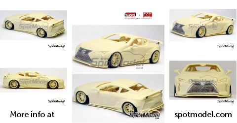 Kitbox PZY Model KB08-23: Car scale model kit 1/24 scale - Lexus LC500 ...