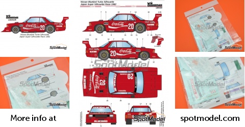 LB Production LB24105: Marking / livery 1/24 scale - Nissan Bluebird ...