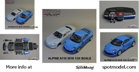 Print Lab 3D PLB3-000003: Car scale model kit 1/24 scale - Alpine A110 ...