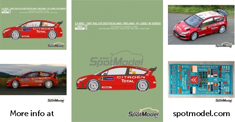 Reji Model 416: Marking / livery 1/24 scale - Citroen C4 WRC Citroën ...