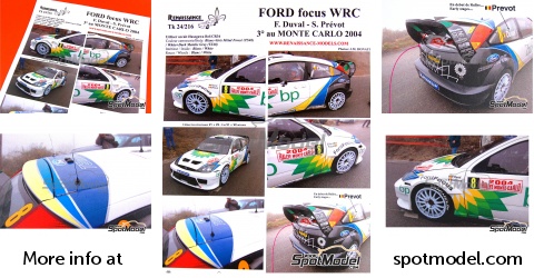 Casque De Rallye WRC – Stéphane Prévot / François Duval – Ford Focus 2004