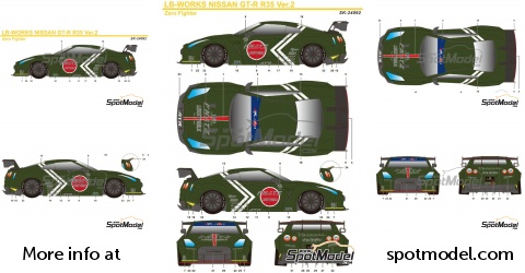 SK Decals SK24092: Marking / livery 1/24 scale - Liberty Walk LB Works ...