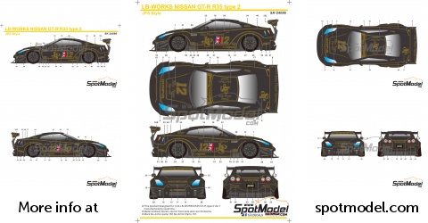 SK Decals SK24096: Marking / livery 1/24 scale - Liberty Walk LB Works ...