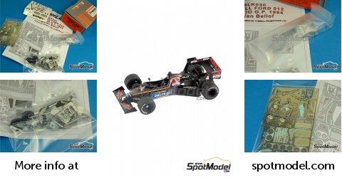 Tameo Kits SLK030: Car scale model kit 1/43 scale - Tyrrell Ford 012 ...