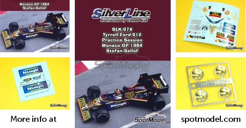 Tameo Kits SLK074: Car scale model kit 1/43 scale - Tyrrell Ford 012 ...
