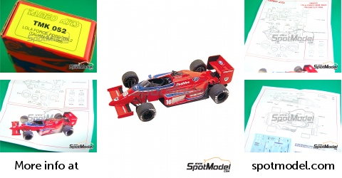 Miniature Spark 1/43 Lola THL2 #15 Alan Jones GP Belgique 1986 - Édition Limitée RARE
