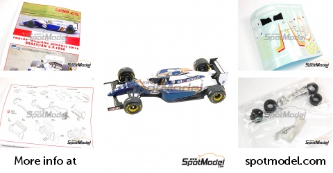 Kits Tameo 1/43 – Williams FW16 Renault – GP Brésil 1994 – Senna – Neuf