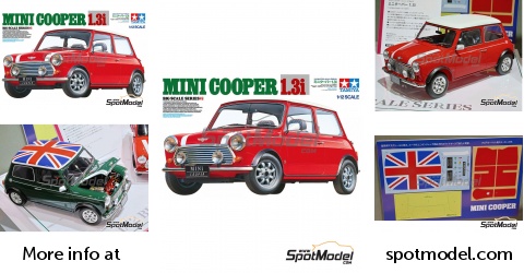 Tamiya 12031: Car scale model kit 1/12 scale - Rover Mini Cooper 1.3i ...