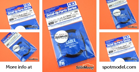 Câble âme Métal Tamiya - Diamètre 1.0mm, Référence TAM12678, Pour Modélisme