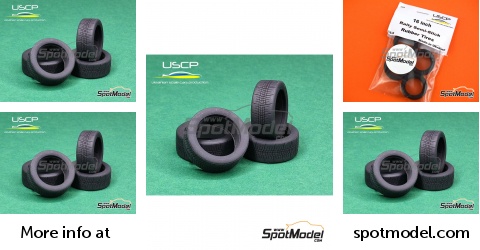 USCP 16-5: Tyre set 1/24 scale - Rally Semi-Slick tires 16 inch - 4 ...