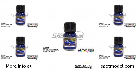 Zero Paints ZP-1041-74F/30: Paint for airbrush Subaru 555 Rally Blue ...
