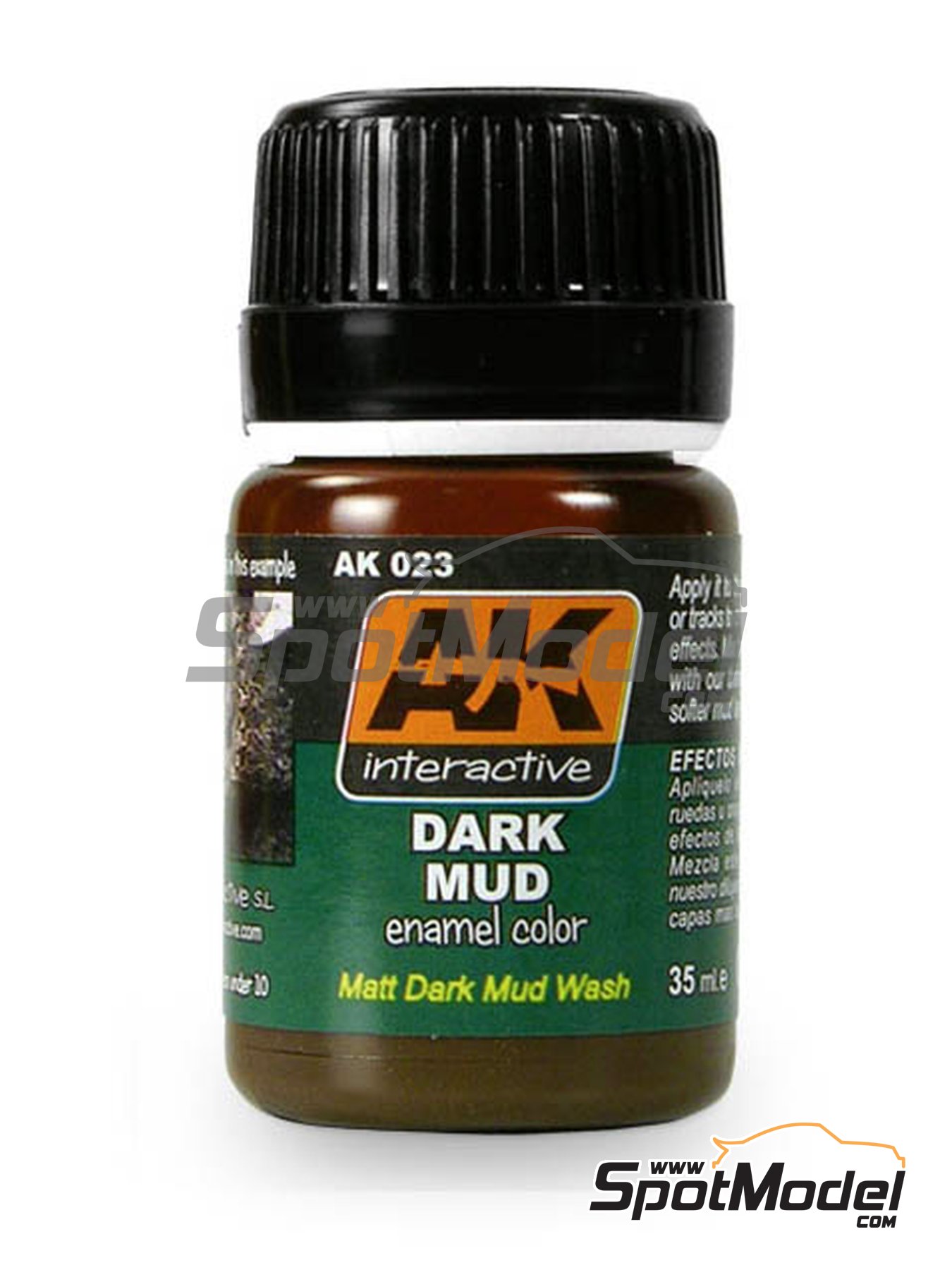 AK Interactive AK023: AK Weathering efects Dark Mud 1 x 30ml (ref. AK-023)