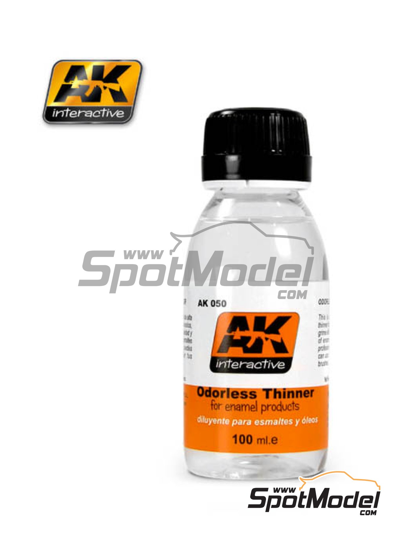 AK Interactive AK050: Thinner Odorless thinner for enamel and oil