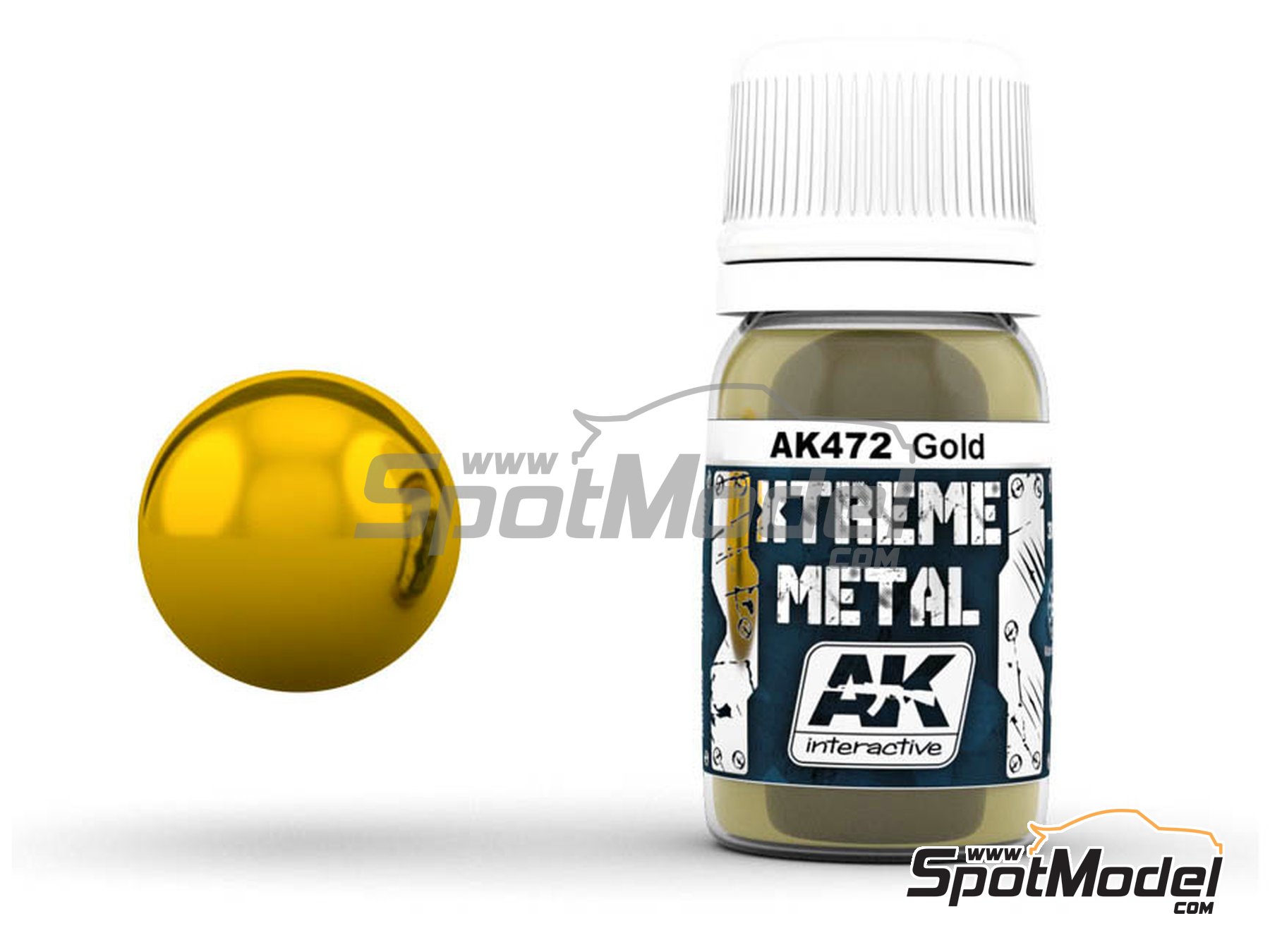 Image 1: Dorado - 1 x 30ml | Pintura Xtreme metal fabricado por AK Interactive (ref.&nbsp;AK-472, tambien 8436535574723 y AK472)