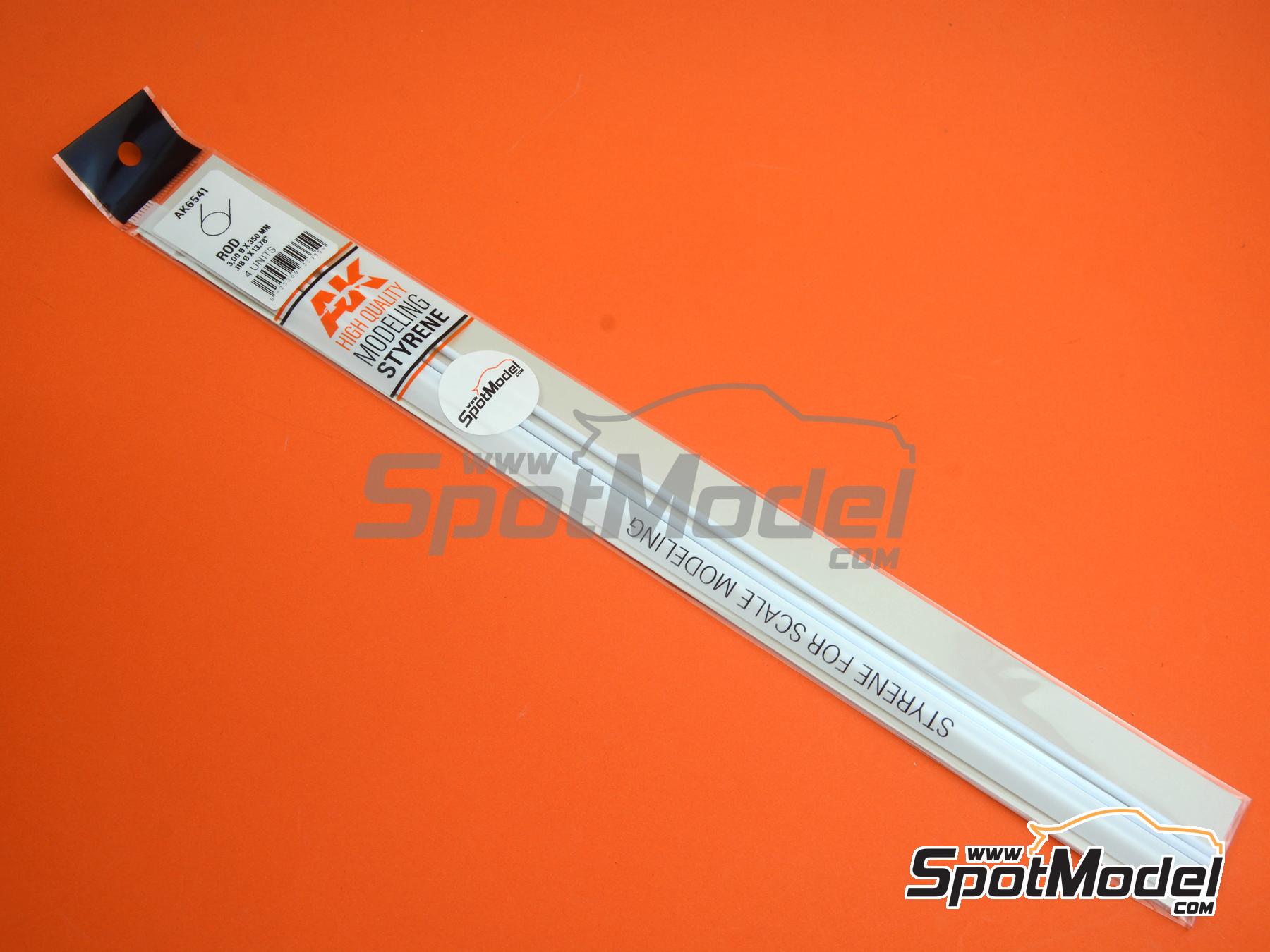 Image 4: Round solid 3.00 mm rod | Plasticard manufactured by AK Interactive (ref.&nbsp;AK6541, also 8435568313354)