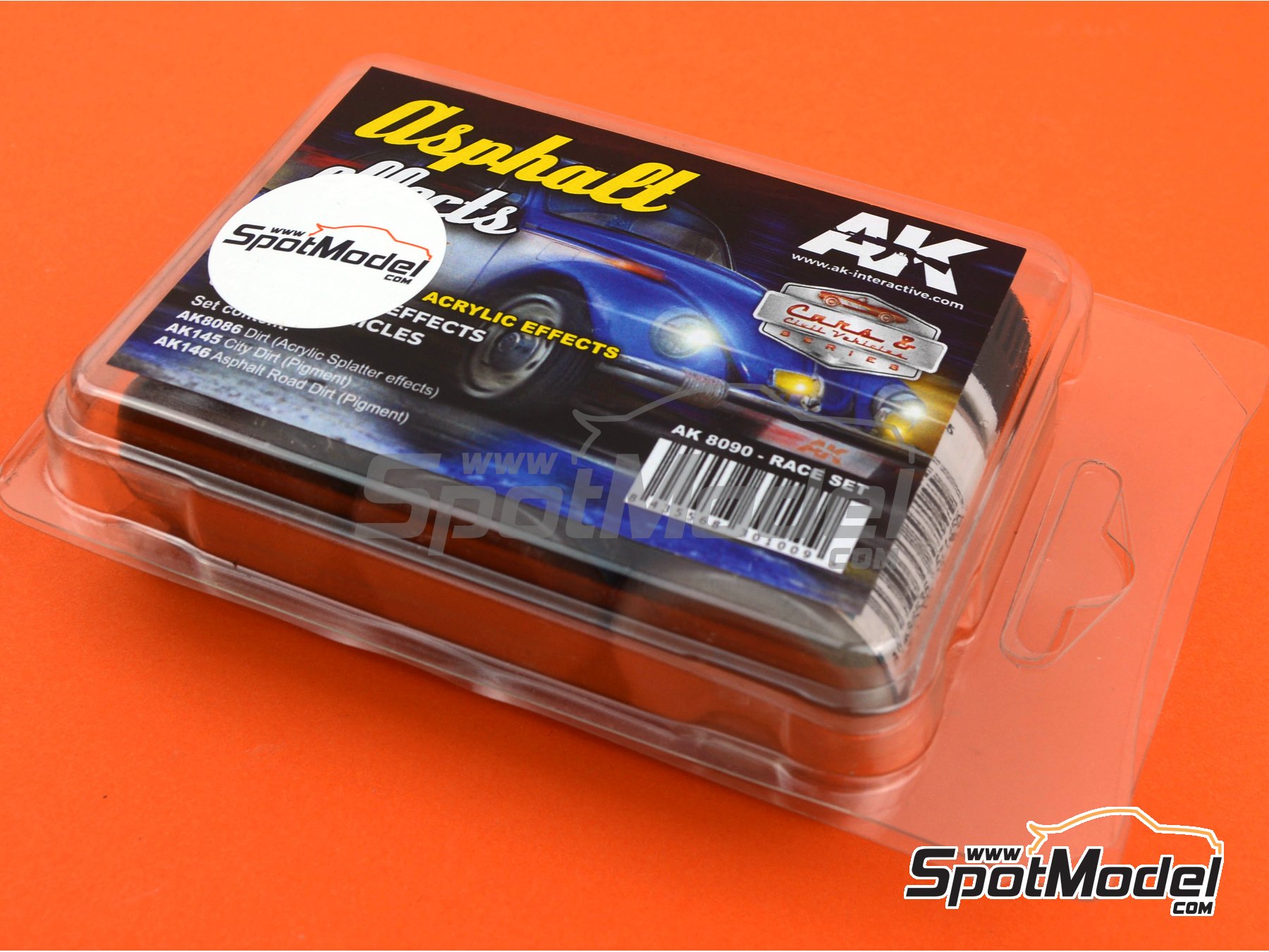 Image 4: Asphalt effects - 1 x 17ml | Paints set manufactured by AK Interactive (ref. AK8090, also 8435568301009 and AK-8090)