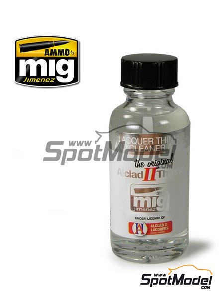 Lacquer thinner and cleaner ALC307 - 1 x 30ml | Cleaner manufactured by AMMO of Mig Jimenez (ref.&nbsp;AMIG8200) image