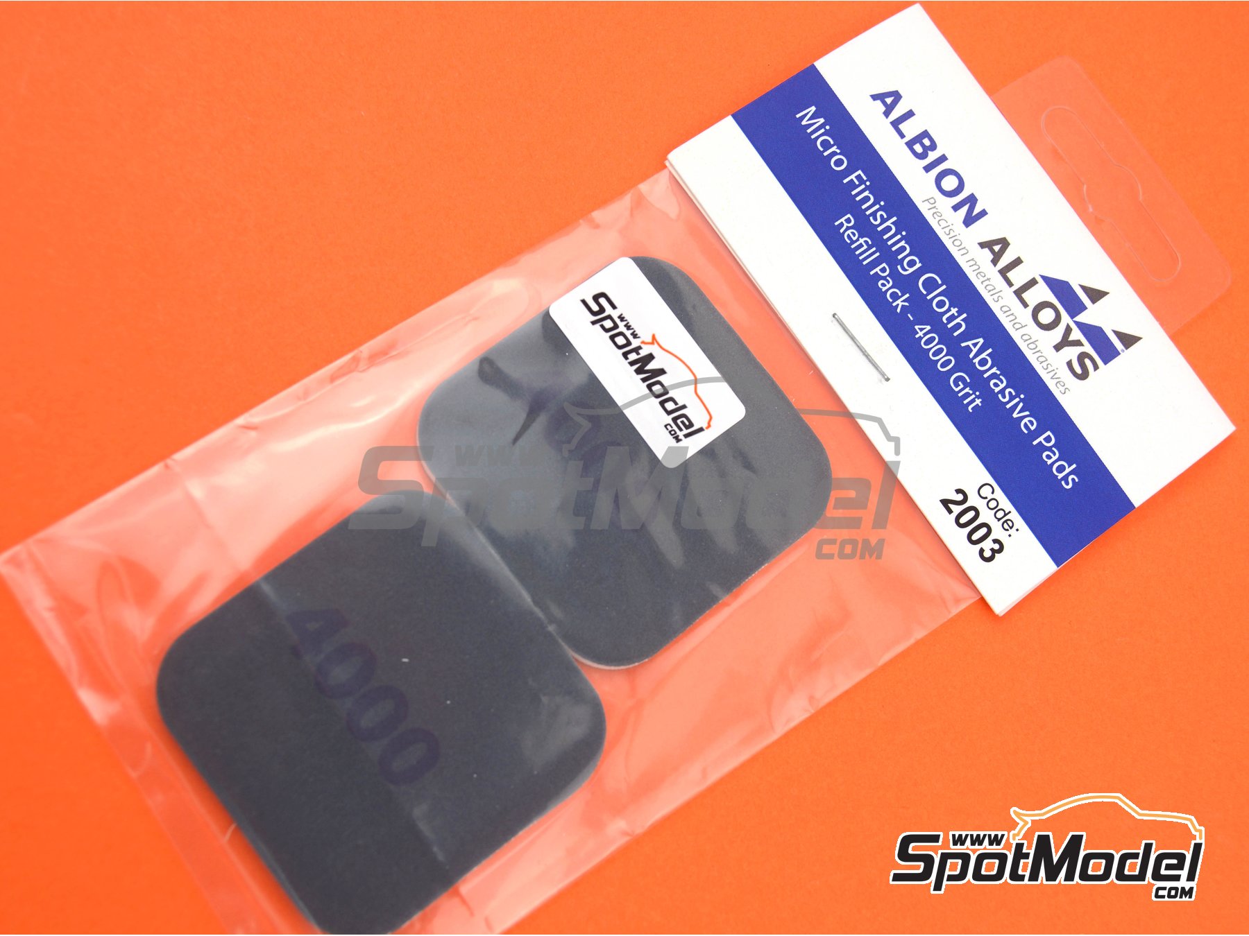 Image 1: Micro Finishing Cloth Abrasive Pads Refill - grano 4000 | Lijas fabricado por Albion Alloys (ref.&nbsp;2003, tambien 5060102453826)