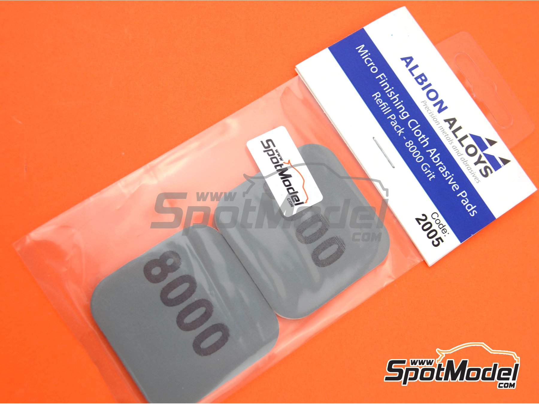 Image 1: Micro Finishing Cloth Abrasive Pads Refill - grano 8000 | Lijas fabricado por Albion Alloys (ref.&nbsp;2005, tambien 5060102453840)