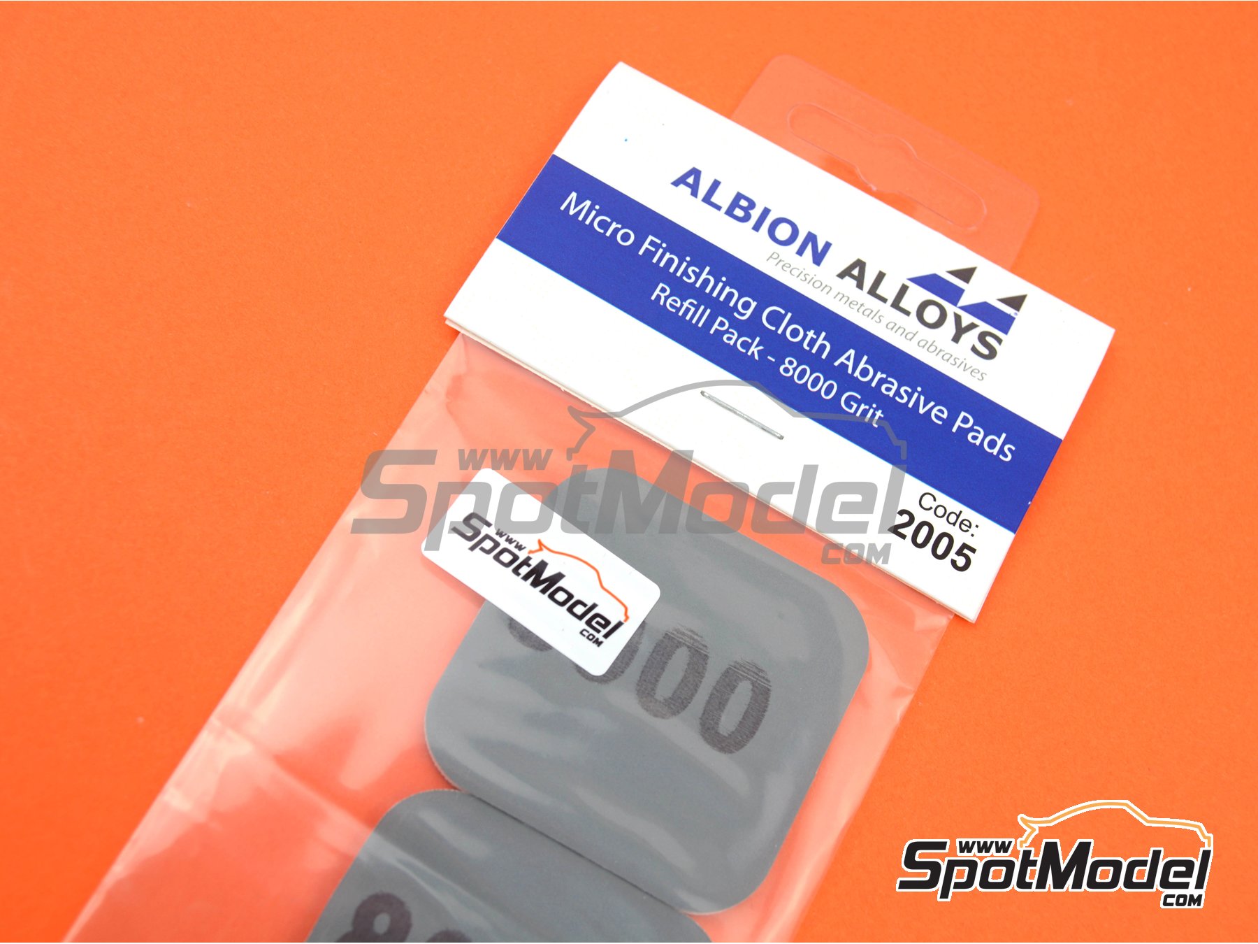 Image 2: Micro Finishing Cloth Abrasive Pads Refill - grano 8000 | Lijas fabricado por Albion Alloys (ref.&nbsp;2005, tambien 5060102453840)