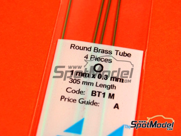 Uxcell Brass Tubing Seamless Straight Pipes Tubes 1mm X 0.25mm X 300mm - View #2