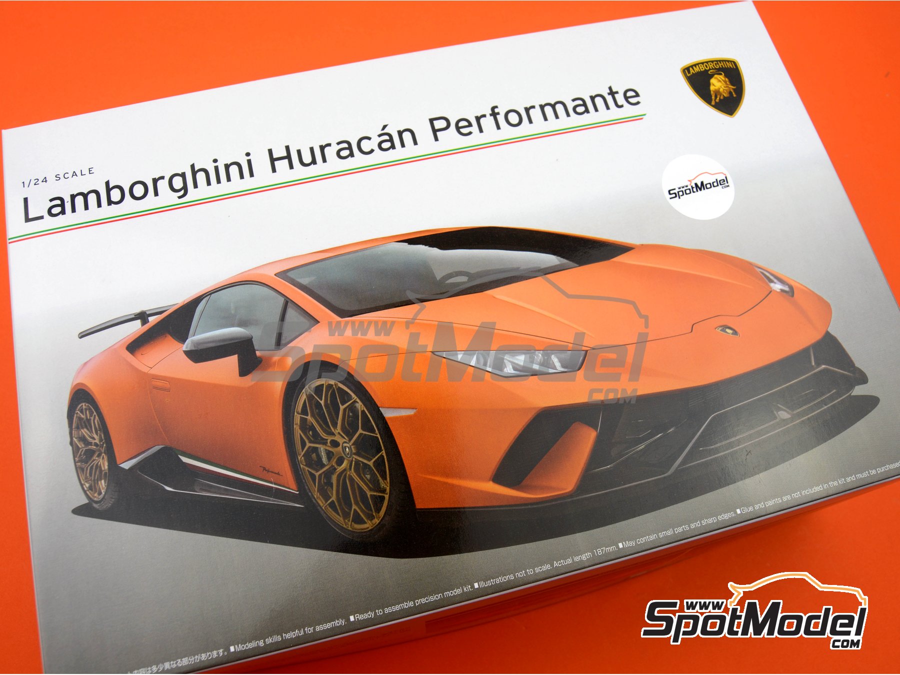 Aoshima 05600: Car scale model kit 1/24 scale - Lamborghini Huracan ...