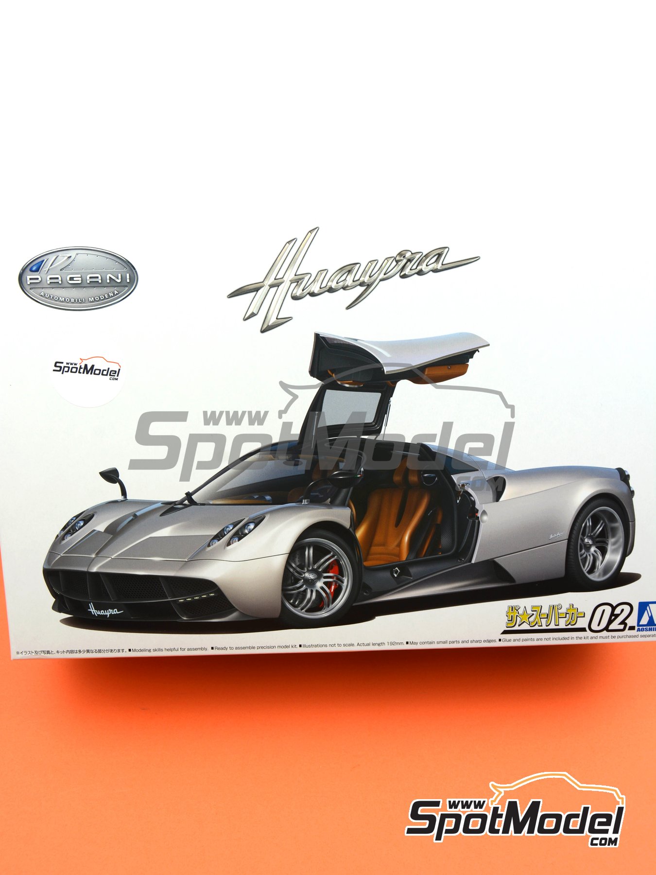 Aoshima 4905083058060: Car scale model kit 1/24 scale - Pagani Huayra (ref.  58060)