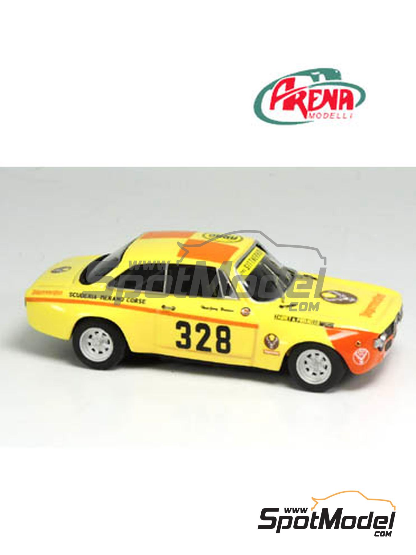 Alfa Romeo GTA - SCCA Trans-American Championship 1971. Car scale model kit  in 1/43 scale manufactured by Arena Modelli (ref. ARE611)