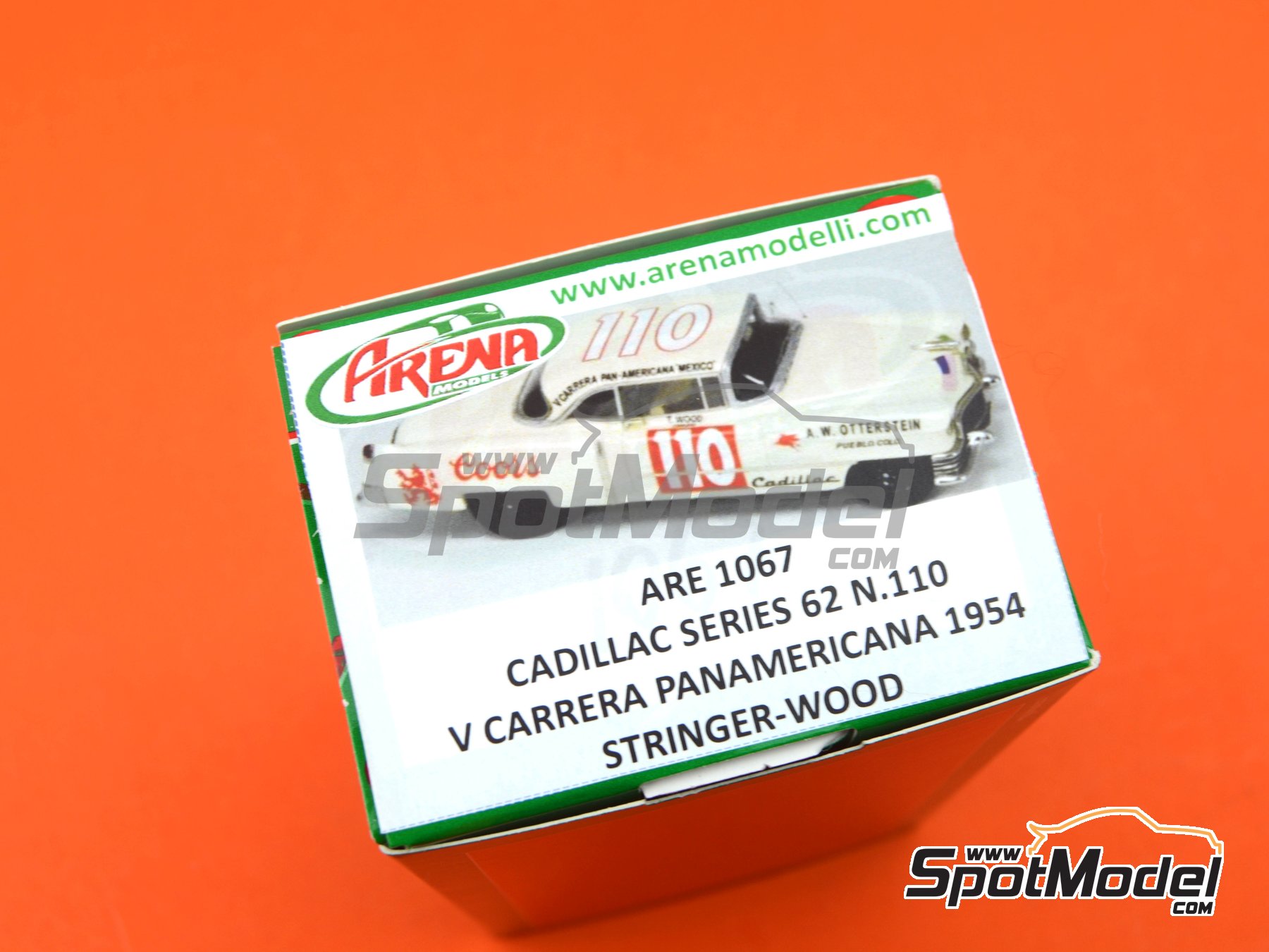Image 9: Cadillac Serie 62 sponsored by Coors - Carrera Panamericana 1954 | Car scale model kit in 1/43 scale manufactured by Arena Modelli (ref.&nbsp;ARE1067)