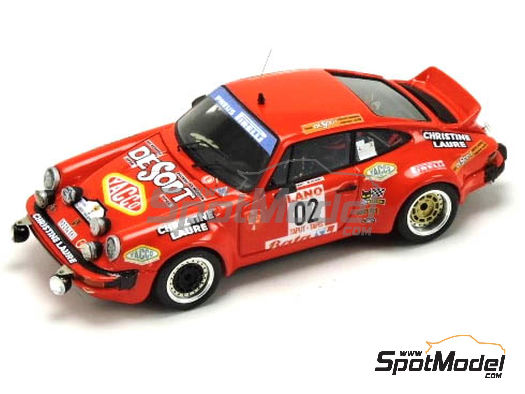 Image 1: Porsche 911 Sc Group 4 sponsored by De Sodt, Christine Laure - Ypres 24 Hours Rally 1979 | Car scale model kit in 1/43 scale manufactured by Arena Modelli (ref.&nbsp;ARE1086)