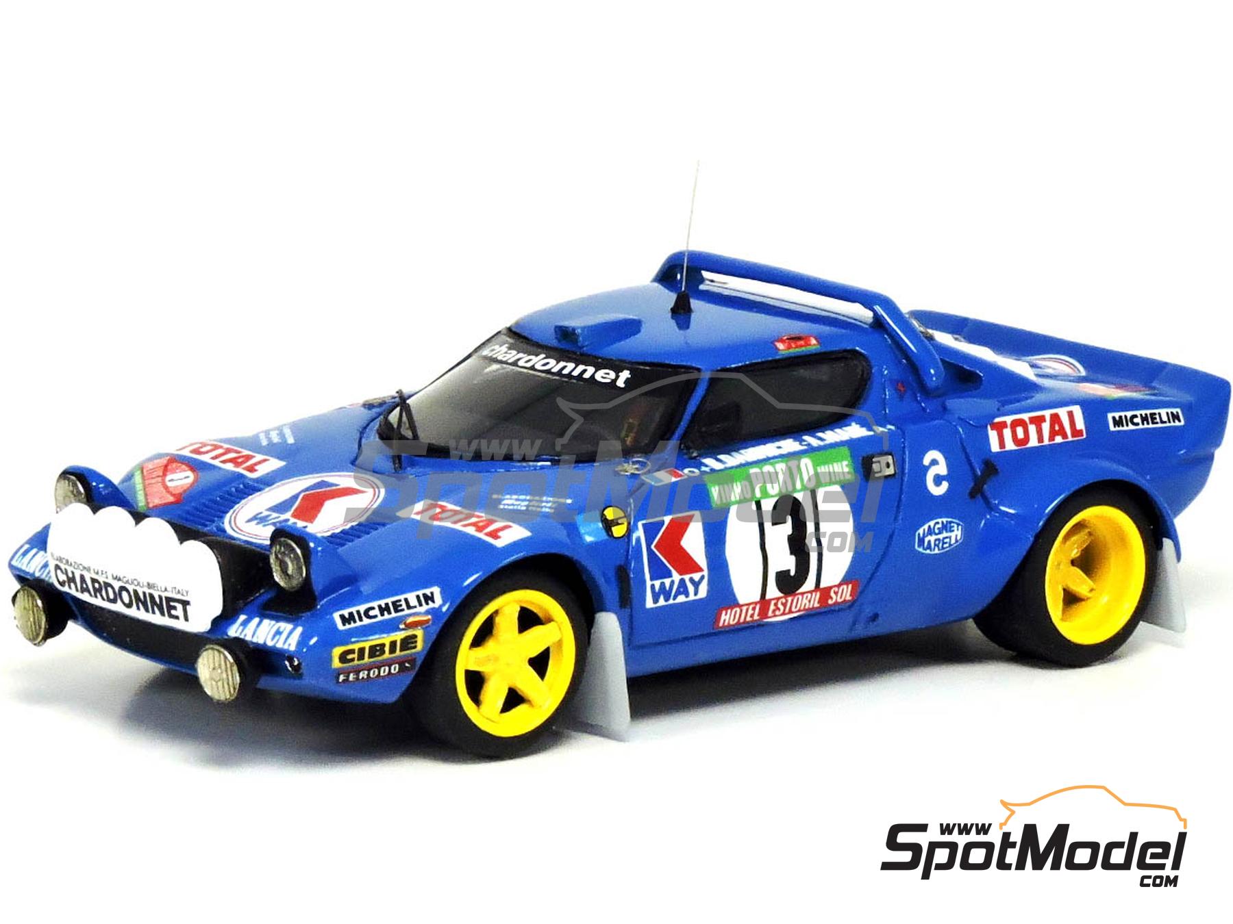 Image 2: Lancia Stratos sponsored by Chardonnet - Portugal Rally - Vinho do Porto, Ronde Cevenole 1978 and 1979 | Car scale model kit in 1/43 scale manufactured by Arena Modelli (ref.&nbsp;ARE1110)