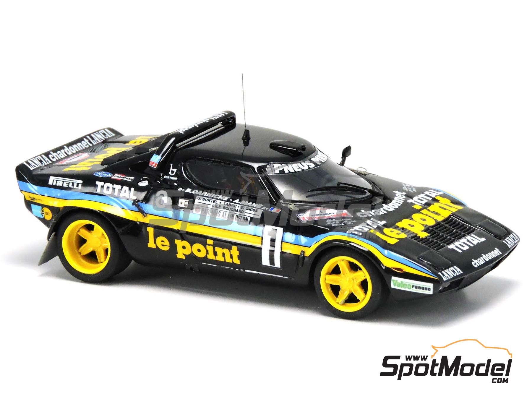 Solido Top 43 1/43 - Lancia Stratos Le Point Tour De France 1980 - Noire