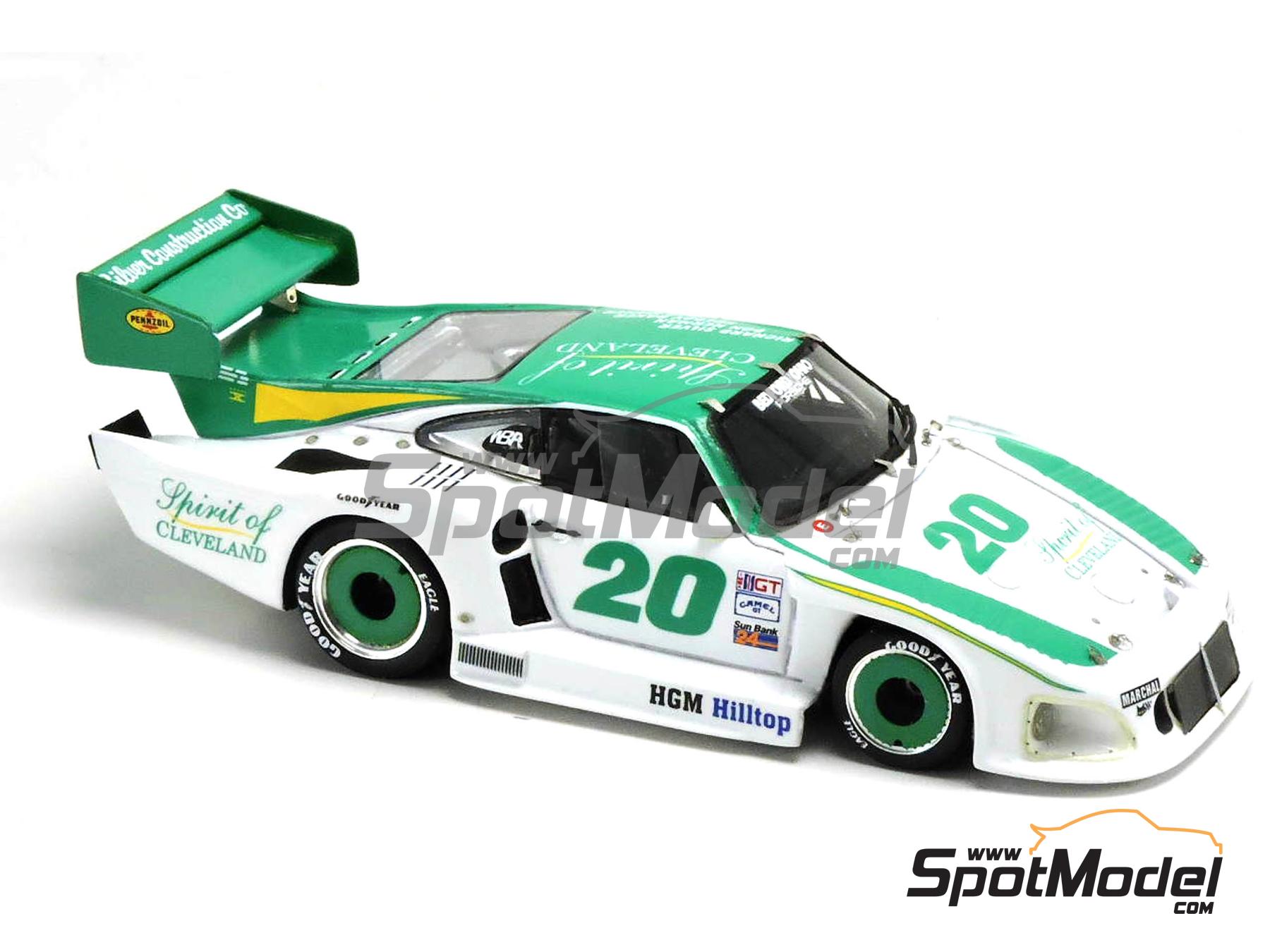 Image 1: Porsche 935 JLP 2 patrocinado por Spirit of Cleveland - 12 Horas de Sebring, 24 Horas de Daytona 1985 | Maqueta de coche en escala&nbsp;1/43 fabricado por Arena Modelli (ref.&nbsp;ARE1155)
